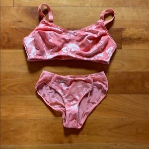 Bravado nursing bra with matching underwear